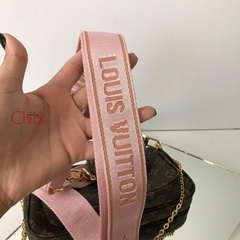 BOLSA MULTI POCHETTE ITALIANA COM ALÇA ROSA