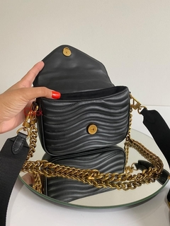 BOLSA MULTI-POCHETTE NEW WAVE ITALIANA PRETA - loja online