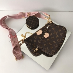 BOLSA MULTI POCHETTE FRANCESA COM ALÇA ROSA na internet