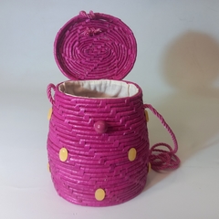 Bolsa Bauzinho Rosa - DaLú Atelier de Ideias