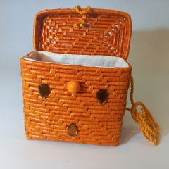 Bolsa Box Laranja - DaLú Atelier de Ideias