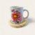 Caneca Floral com descanso