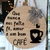 Placa Decorativa Redondo 24 cm com Frase - Café - comprar online