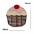 Aplique Termocolante Cup Cake com Bordado - comprar online