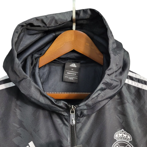 Corta vento real madrid preto clearance