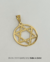 Pingente Estrela de Davi Circular (Banho Ouro 18k) - comprar online