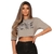 Camiseta Feminina Cropped Love Zebra Manga Média Oversized na internet