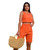 Conjunto Laranja Cropped e Bermuda Linho Donna Martins - comprar online