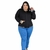 Jaqueta Bomber Feminina Plus Size Casaco Com Bolsos