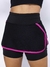 Shorts Saia Feminino Academia Tenis Cintura Alta Suplex