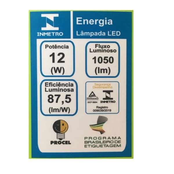 Lâmpada Led 12 w Super Econômica Bulbo - Bivolt (Inquebrável - Utifácil I  Utilidades domésticas inovadoras