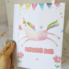 Cuaderno Escolar Unicornio bonete