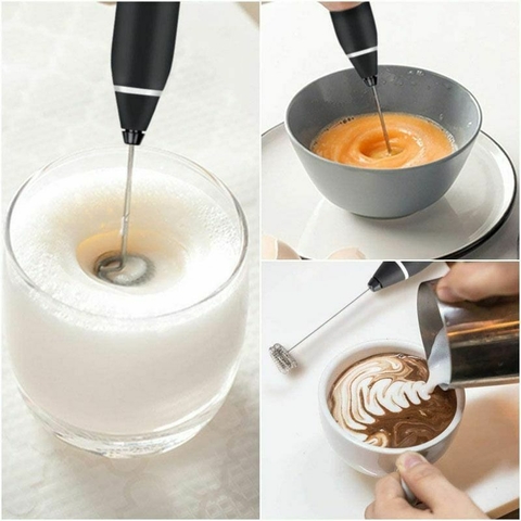 Batidor Eléctrico De Café Leche Espuma Huevos Cremas Usb