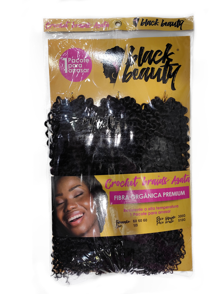 Crochet braids com cabelo orgânico loiro Black Beauty 