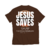 Camiseta Jesus Saves - Marrom