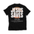 Camiseta Jesus Saves - Preta