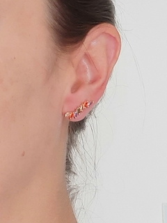 BRINCO EAR CUFF DE ZIRCÔNIAS BANHADO A OURO 18K - comprar online