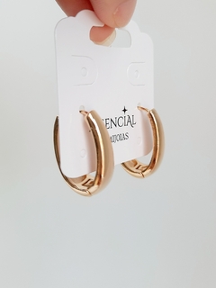 BRINCO ARGOLA BANHADO A OURO 18K