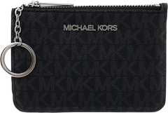 Porta Cartão Preto Monogramado Michael Kors