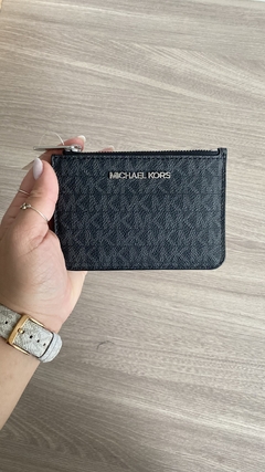 Porta Cartão Preto Monogramado Michael Kors na internet