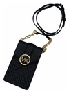 Porta Celular, Preto Monogramado - Michael Kors