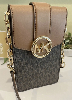 Imagem do Porta celular Marrom monogramada, Michael Kors