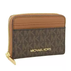 Carteira Marrom Monogramada Michael Kors