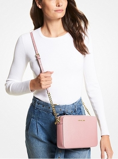 Crossbody Rosé de Couro Soffiano Jet Set - Michael Kors na internet