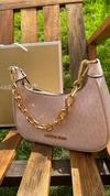 Mini bolsa rosé monogramada Michael kors