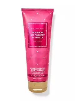 BOURBON STRAMBERRY & VANILLA - CREME CORPORAL 226G - BATH BODY WORKS.