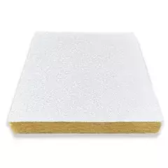 FORRO LÃ DE ROCHA 12X625X1250MM COM VÉU DE VIDRO BRANCO (CX 20 UNI)