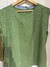 Blusa viscose verde G