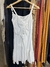 Vestido branco franzido P