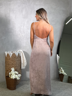 Vestido Gabi Rosa Envelhecido - Anna Torquato - loja online