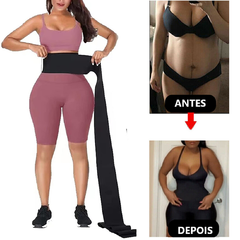 Cinta Faixa Enrolar Redutor de Medidas Ajustável Modeladora Corporal Costas  Barriga, Cinta Modeladora Masculino Abdominal Queima Gordura enrrolar