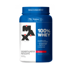 100% Whey Pote 900G - Max Titanium na internet