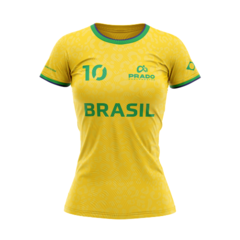 Camiseta Brasil Feminina Exclusiva Prado Suplementos