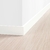 Rodapé MDF Branco 8cm - Barra com 2,40m