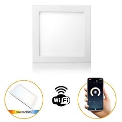 Luminária de Embutir LED Quadrada Smart 18W 3000K-6000K Dimerizável 9851 Gaya