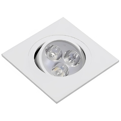 Spot LED Quadrado 3W 3500K Asus SPLQ3W