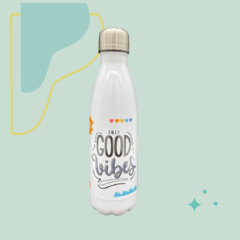 Botella White Only Good Vibes - comprar online