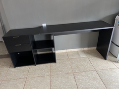 MESA DE ESCRITÓRIO EM L 2 GAVETAS 3 NICHOS OFFICE NT 2060 NOTÁVEL MÓVEIS