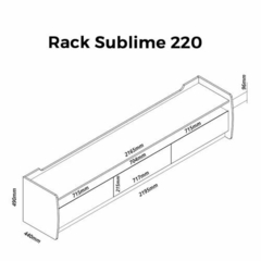 RACK PARA TV ATÉ 70 POLEGADAS 3 GAVETAS 3 NICHOS S - loja online