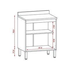 BALCAO 2P 700 VIV CONCEPT #REF:8922 #FRESNO #FRESNO - loja online