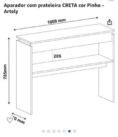 Aparador Artely avelã - Hamil móveis