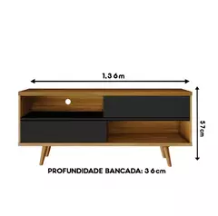 RACK BANCADA NT 1180 REF 243 FREIJO TREND/PRETO - comprar online