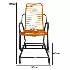 CADEIRA DE ÁREA BALANÇO COM MOLA AMARELO BRASIL SK CÓD.005161 - comprar online