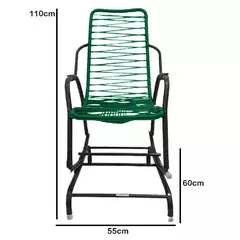 CADEIRA DE ÁREA BALANÇO COM MOLA VERDE BRASIL SK CÓD.001371 - comprar online