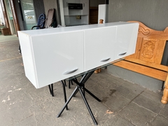 ARMÁRIO AÉREO DE COZINHA COMPACTA 3 PORTAS 120CM 843.33 POQUEMA MÓVEIS BRANCO na internet