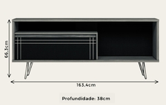 RACK BANCADA PARA TV ATÉ 60 POLEGADAS N° 1285-241 NOTÁVEL MÓVEIS COR FREIJÓ / OFF WHITE NOTÁVEL na internet